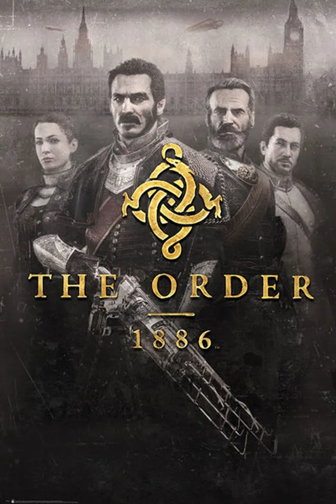 Poster The Order 1886 Key Art avec 2 bandes d'affiches aluminium 61x91 cm