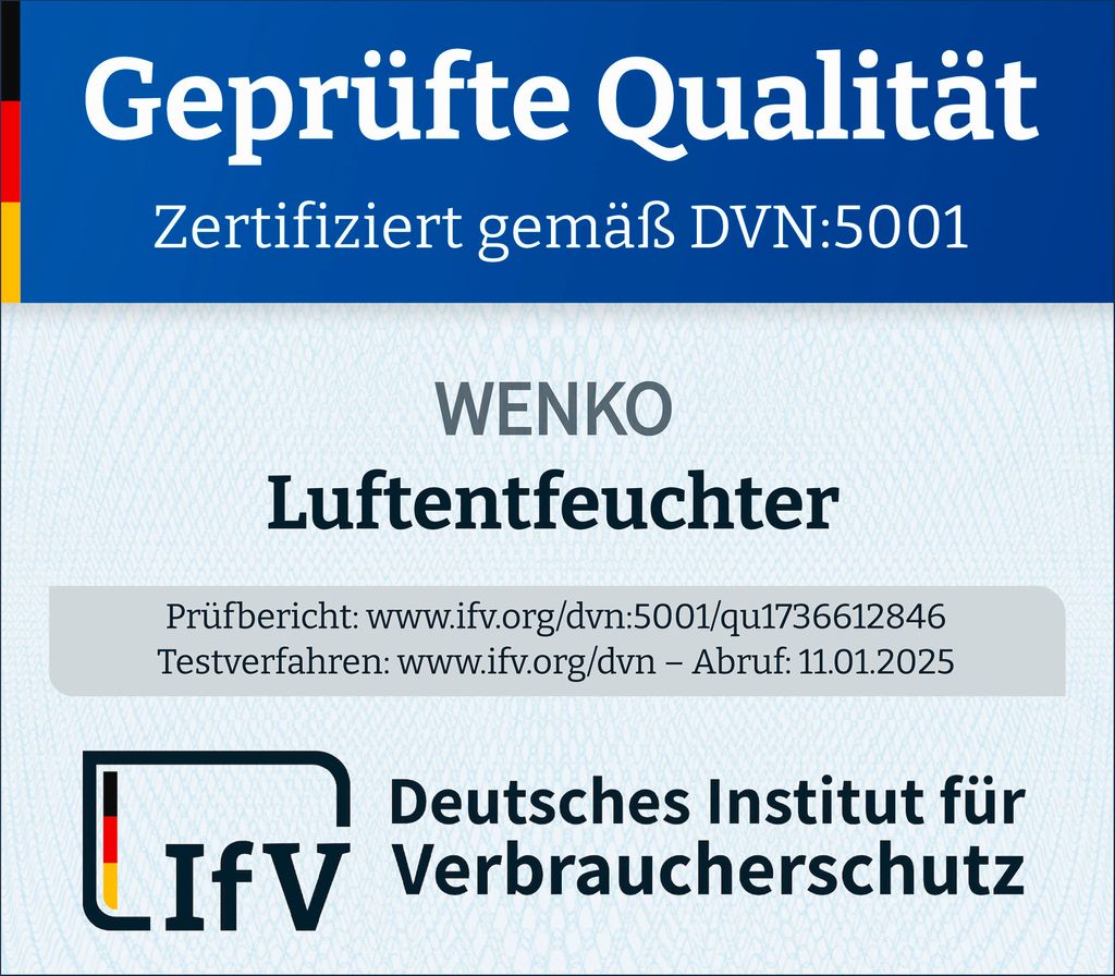 WENKO Raumentfeuchter inkl. 1kg Granulat Entfeuchter Luftentfeuchter Raumklima