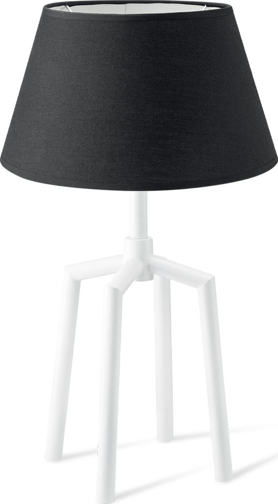 Home Sweet Home Tischlampe Largo - Einzigartige Spider Base Schwarzer Lampenschirm