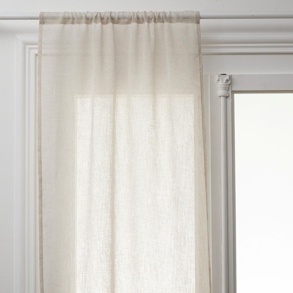2er-set vorhänge "fred" weiß 60x120cm - Atmosphera créateur d'intérieur