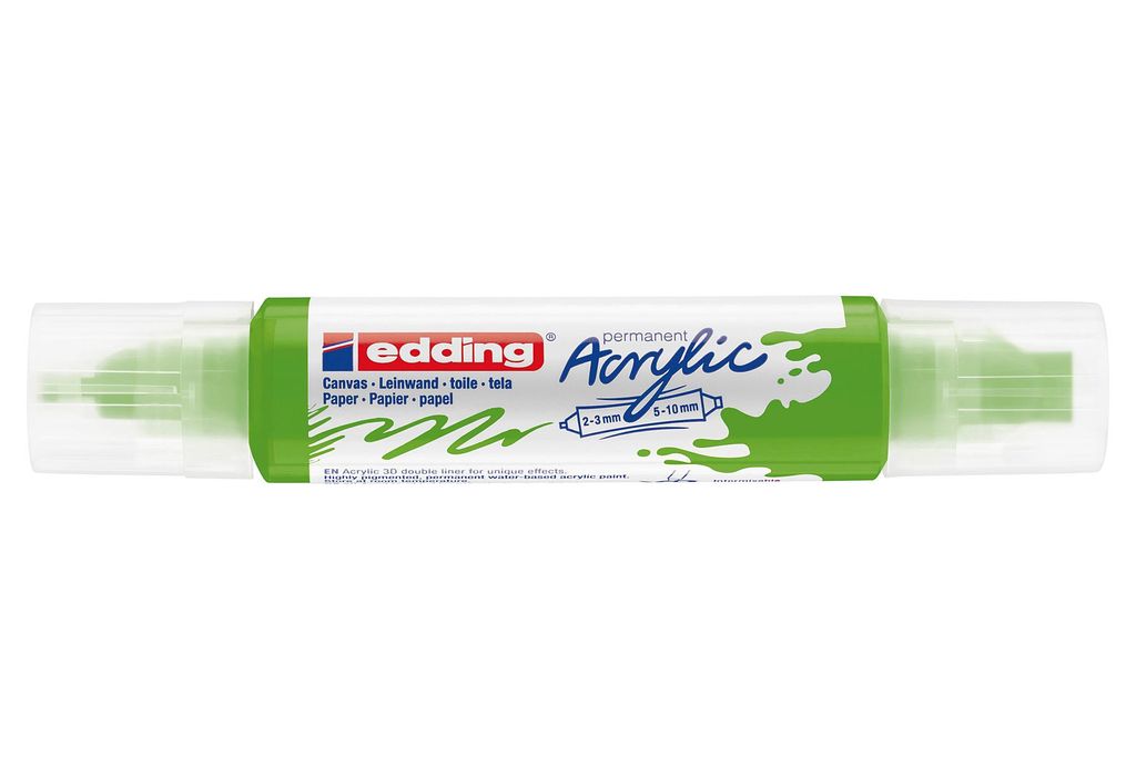 edding 5400 Acryl 3D Double Liner gelbgrün