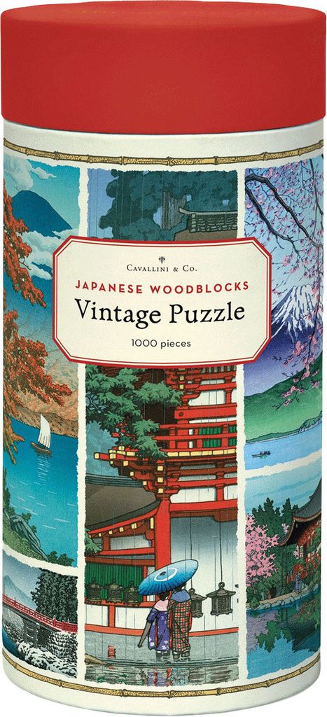 Cavallini 1000 Piece Puzzle, Japanese Woodblocks (PZL/JW) Produktbild 