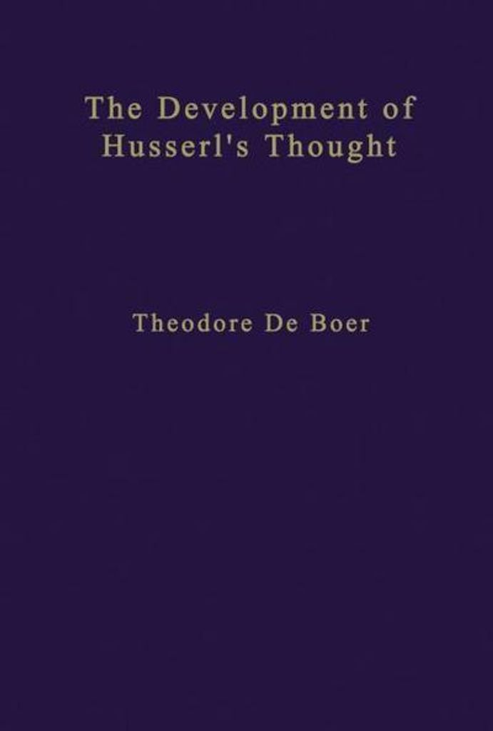 The Development of Husserl's Thought