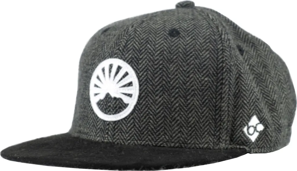Casquette Bavarian Caps Snapback grise en Tweed isolant et robuste