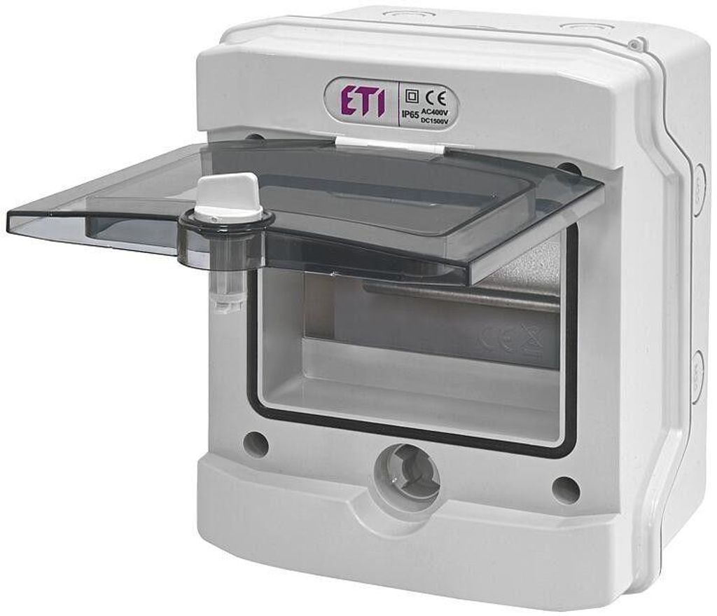 ETI Kleinverteiler Aufputz 1-reihig 6 Module IP65 Produktbild 