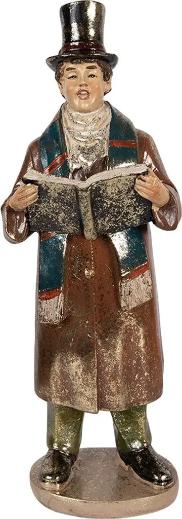 Crèche de Noël pour Centre de Table - Figurine Rouge Clayre & Eef - 2