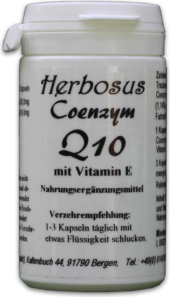 Herbosus Coenzym Q10 mit Vitamin E Kapseln