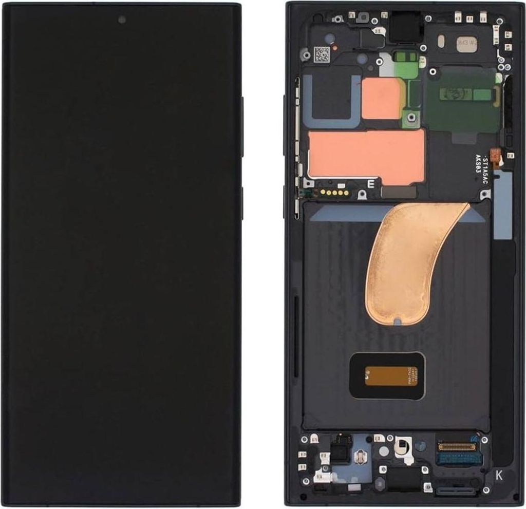 Samsung S23 Ultra Original Display with Assembled Frame - Black