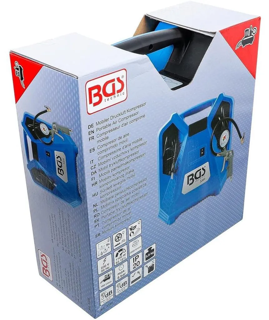Compresseur d'Air pour Atelier Mobile - Solution de Gonflage Portable Pro - 10