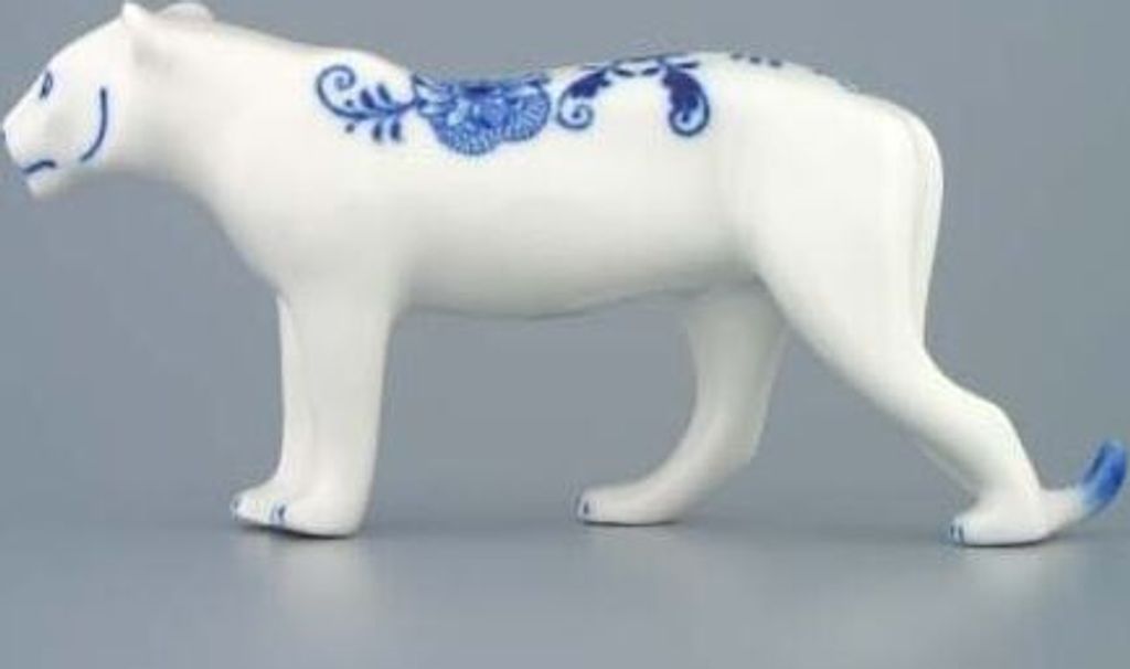 Tschechisches Porzellan, a.s., Dubí Tiger 9,2 cm, Zwiebel, tschechisches Porzellan