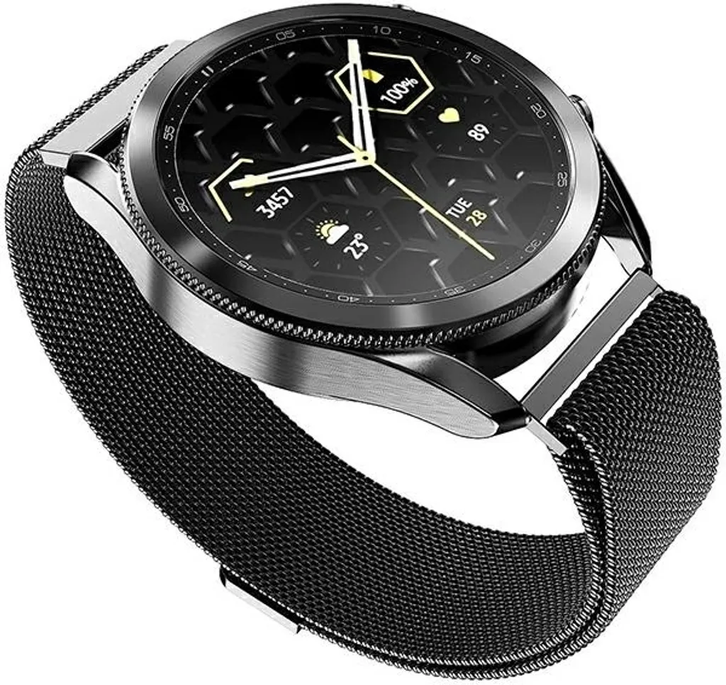 Mercury Cinturino Luxury Mesh Nero Apple Watch 38/40/41 mm Acciaio