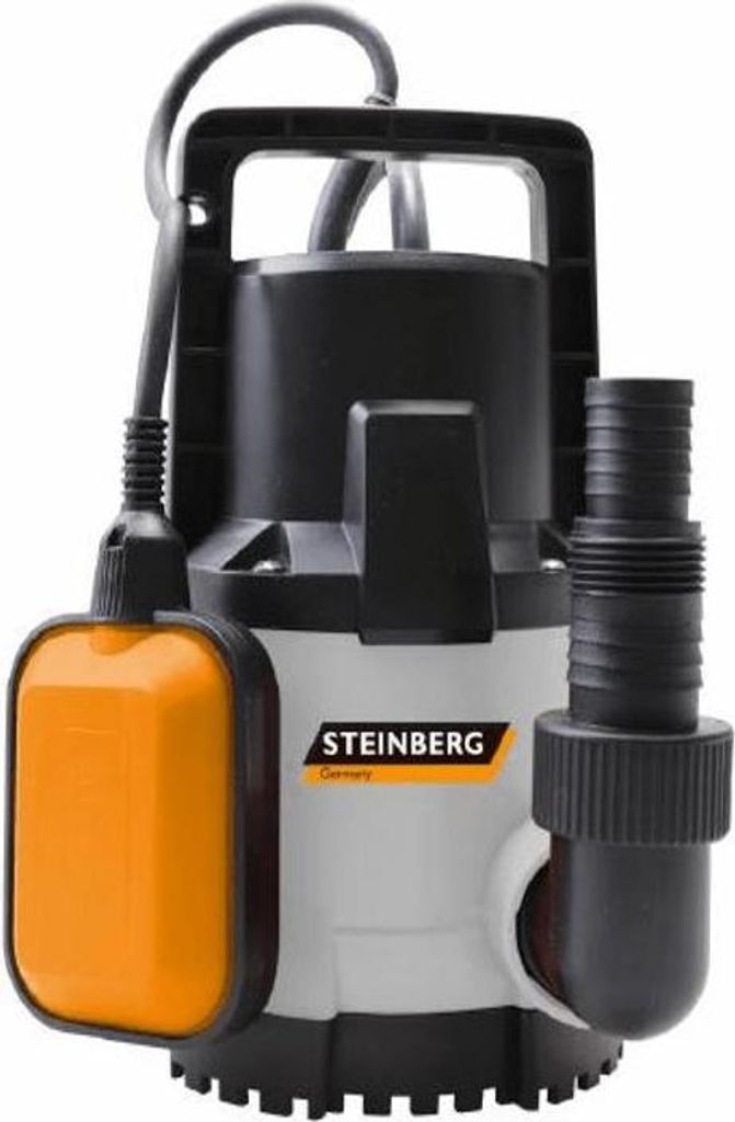 A submersible pump with a float switch.
