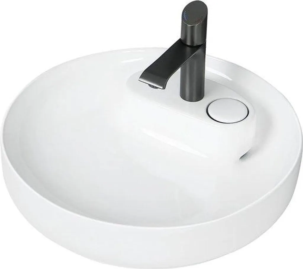 Siphon de baignoire blanc idéal pour salle de bains d'invités 51x51x115