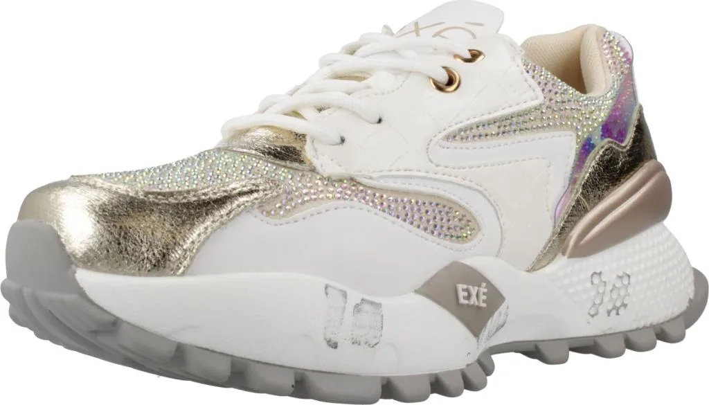 Basket blanche femme idéale pour la marche et le fitness Exé 17