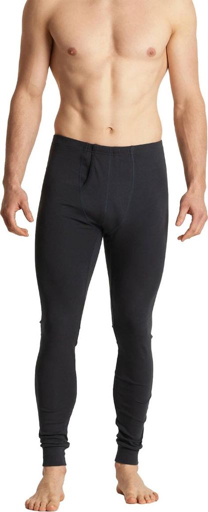 Atlantic Herren Baumwoll Unterhose - Bequeme Lange Unterhose, 95% Baumwolle, 5% Elasthan, Grau oder Schwarz, Basic Kollektion, Ohne Muster, Ideal f...