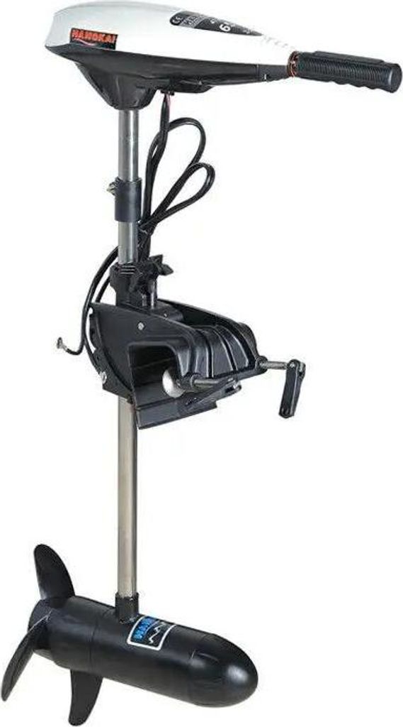 Elektrischer Trollingmotor - ET65L Außenborder - 30 kg Schub - 12 V - 660 W - 5 vor/2 zurück - Teleskop-Pinne - Für Boot & Kajak