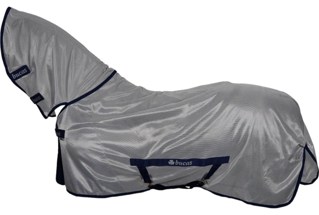 Bucas Fliegendecke Freedom Fly Sheet Full Neck Insektenschutzdecke Silver 110