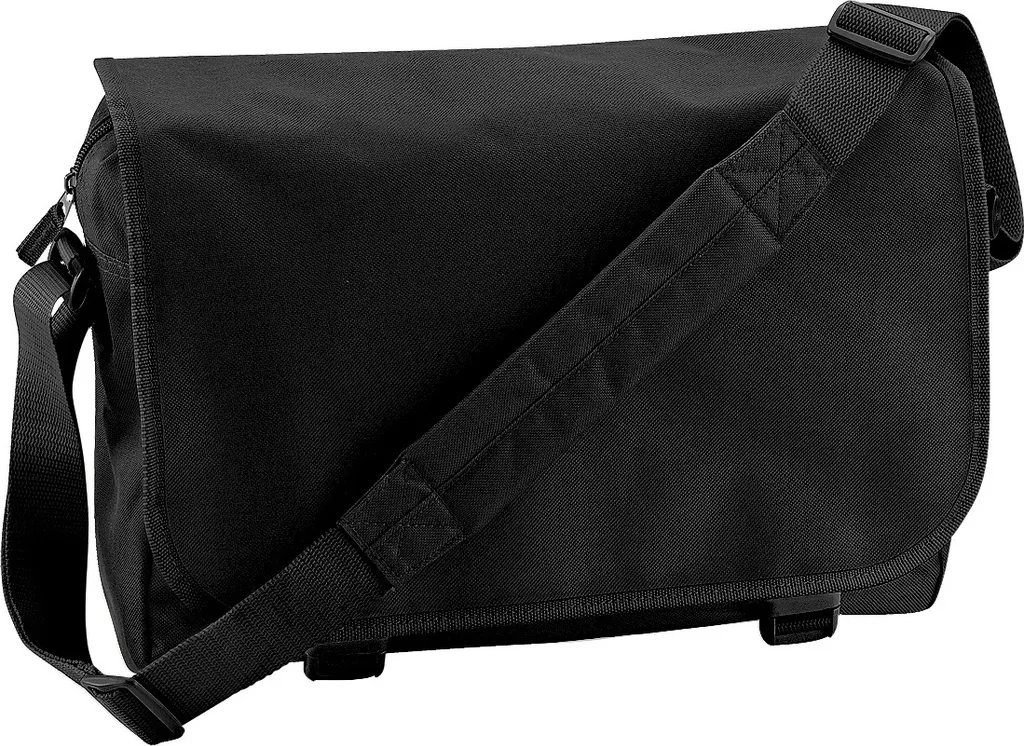 Sacoche Messenger Bagbase BC4473 Noir - Lot de 2 Pièces de 11 Litres