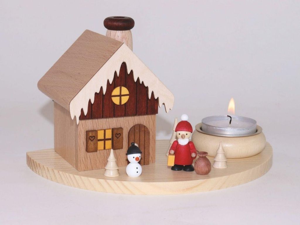 Rauchhaus Weihnachtsmann (10,5cm) von Ullrich Kunsthandwerk