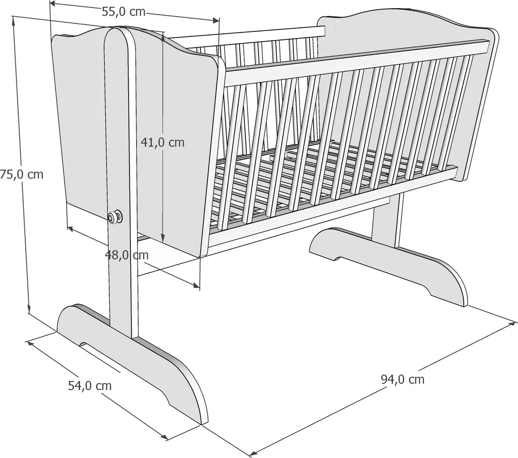 Lit bébé FiFi 90x40cm : stop aux nuits difficiles avec la balancelle - 3