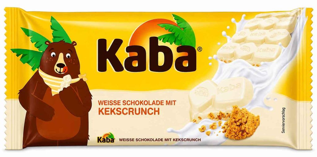 Kaba tablette de chocolat blanc avec croustillant de Image du produit 