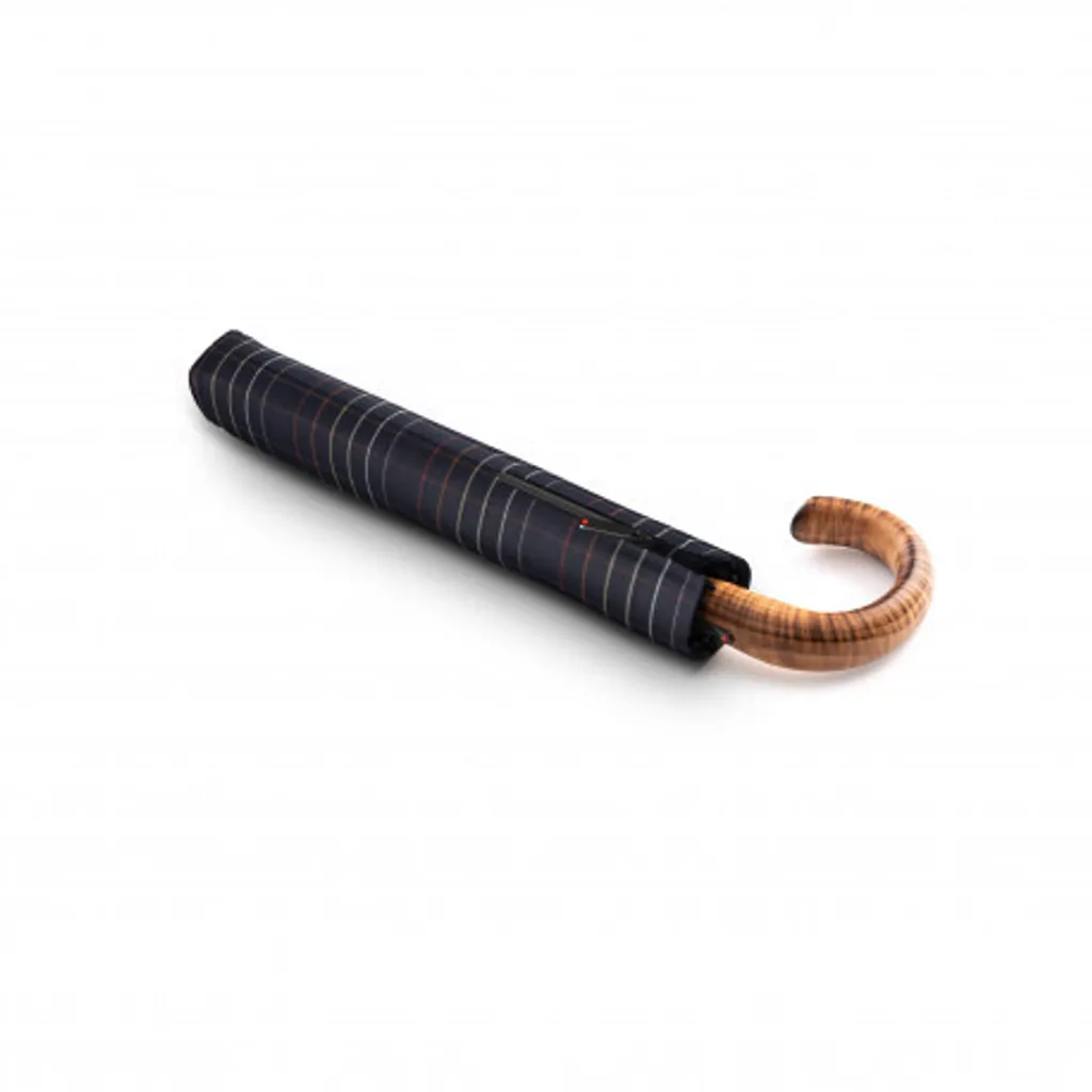 Knirps S.570 Large Automatic Check Black : Parapluie de poche robuste