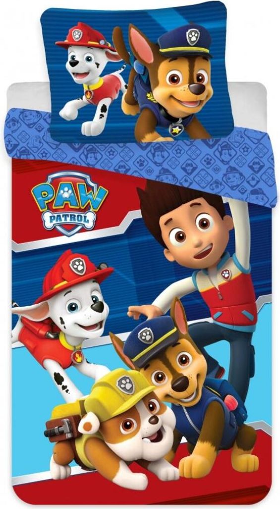 PAW Patrol Bettbezug Freunde 140 x 200 cm - 70 x 90 cm - Polyester