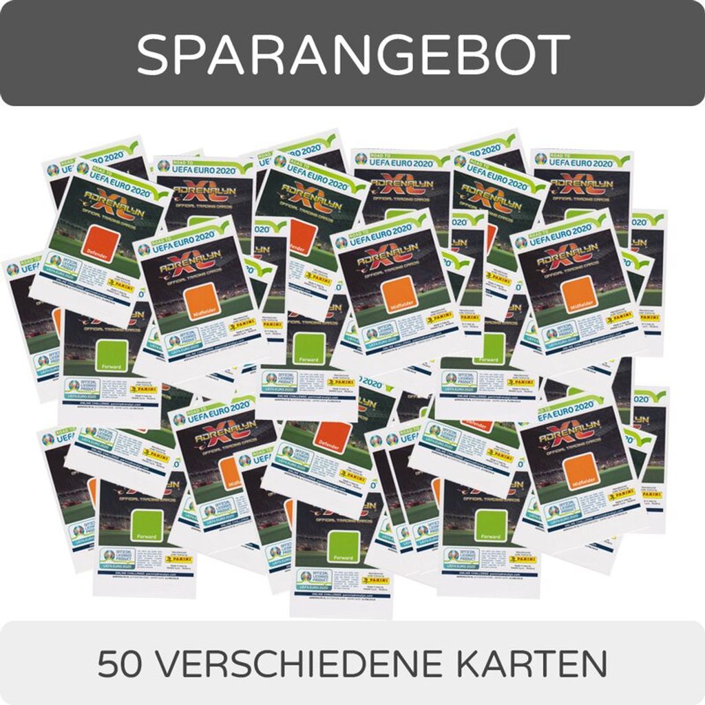 Panini Road to UEFA EURO 2020 Adrenalyn XL - 50 verschiedene Karten
