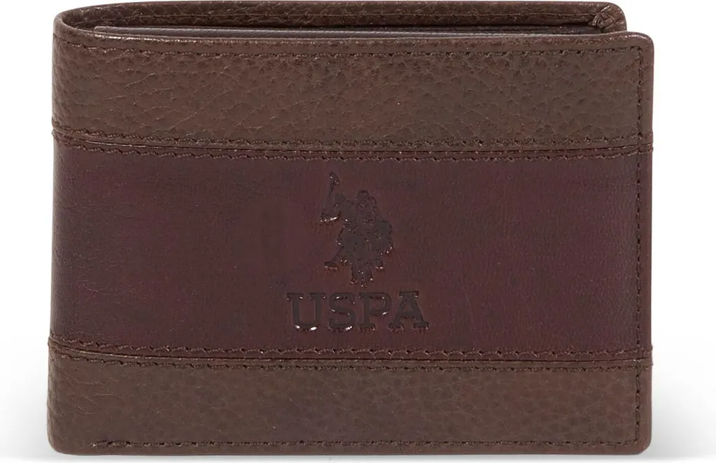 Portefeuille Cuir U.S. POLO ASSN. Brun : Finissez-en avec les Poches Encombrées