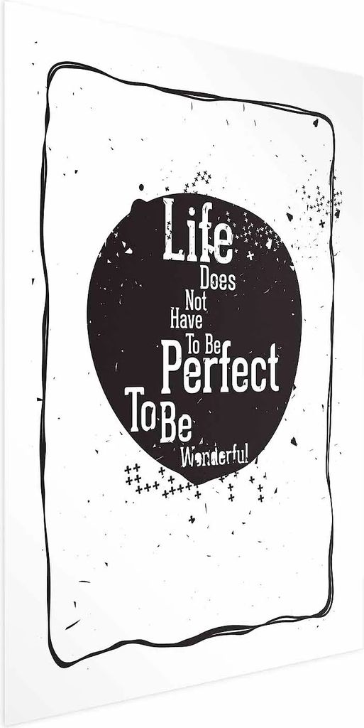 Posterpapier Poster - Life Doesn't Have to Be Perfect to Be Wonderful 29.7x42 cm Text m-B-0049-ao-a