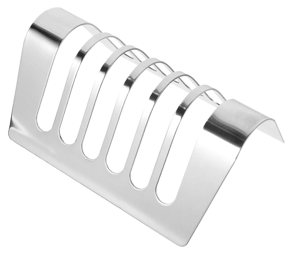 Edelstahl Brotständer für Toastscheiben mit Ablage - Platzsparend, langlebig und leicht zu reinigen für Haushalt und Outdoor