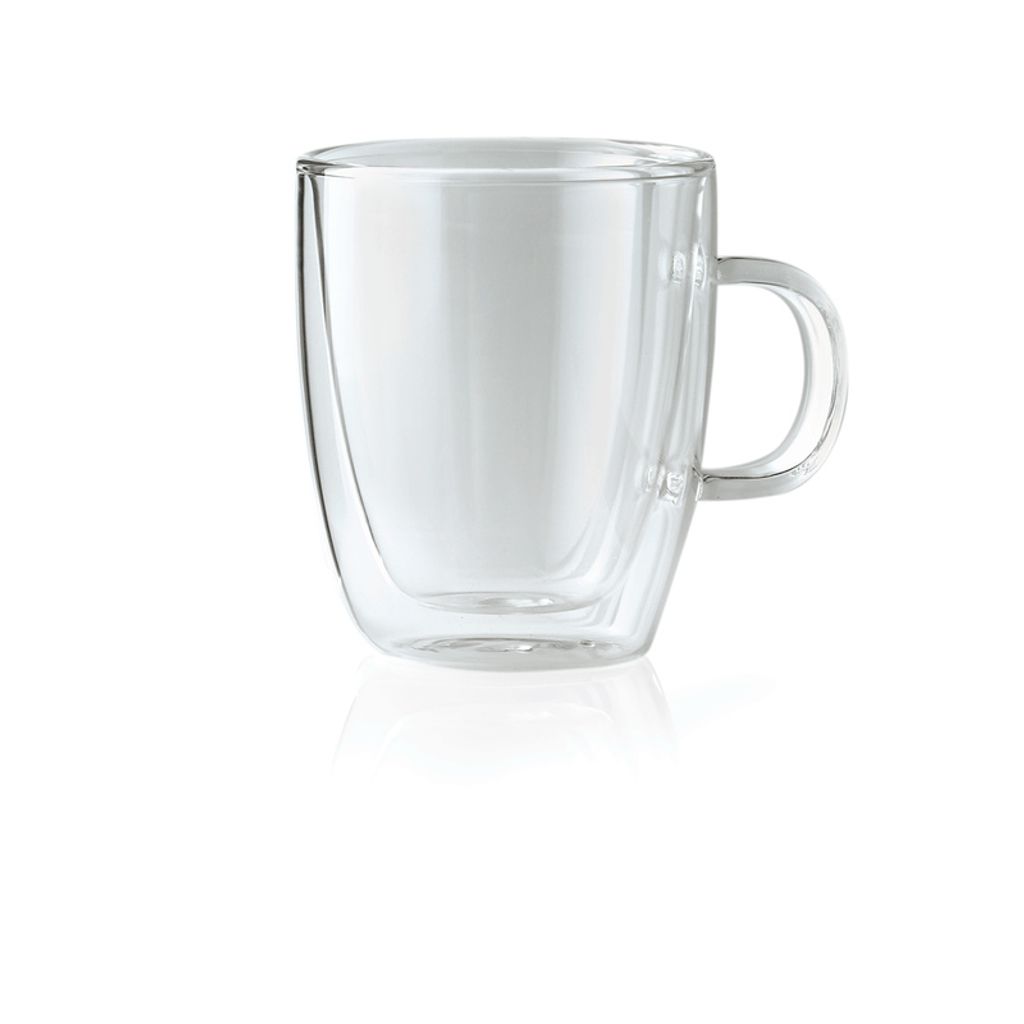 8x WAS Germany Tee Glas Lounge Borosilikatglas Doppelwandig 360 ml
