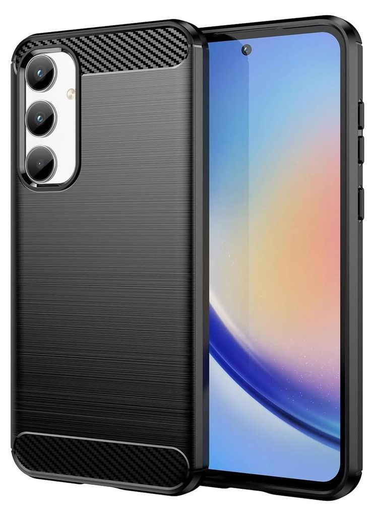 Hülle Carbon für Samsung Galaxy A35 5G Schutzhülle Handy Case TPU Cover Handyhülle