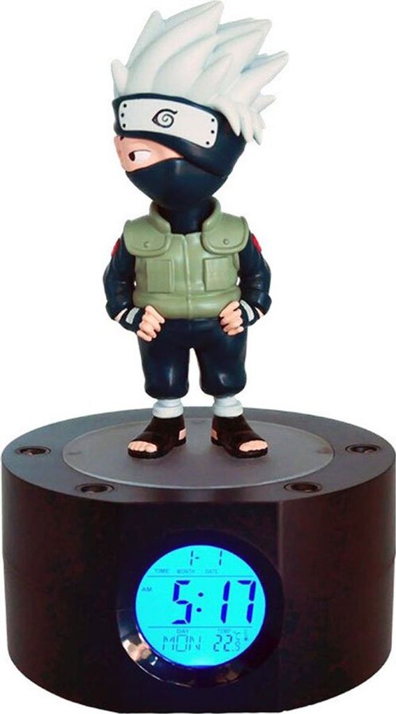 Naruto Shippuden Wecker mit Leuchtfunktion Kakashi 18 cm