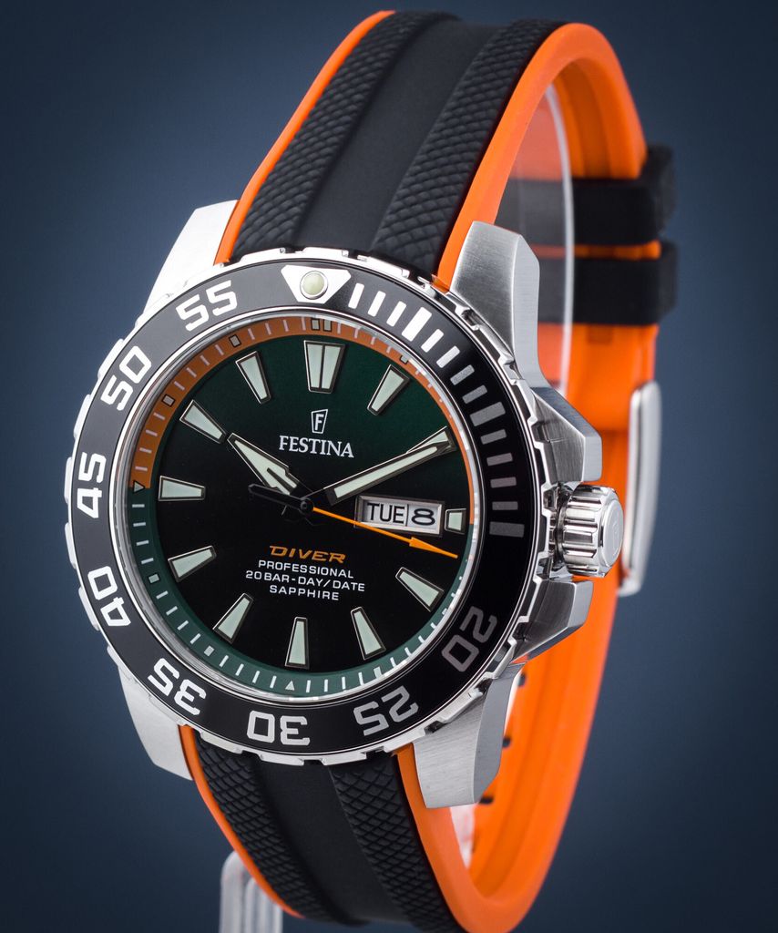 Festina F20662/2 Herrenuhr Professional Diver Day-Date 45mm Produktbild 8