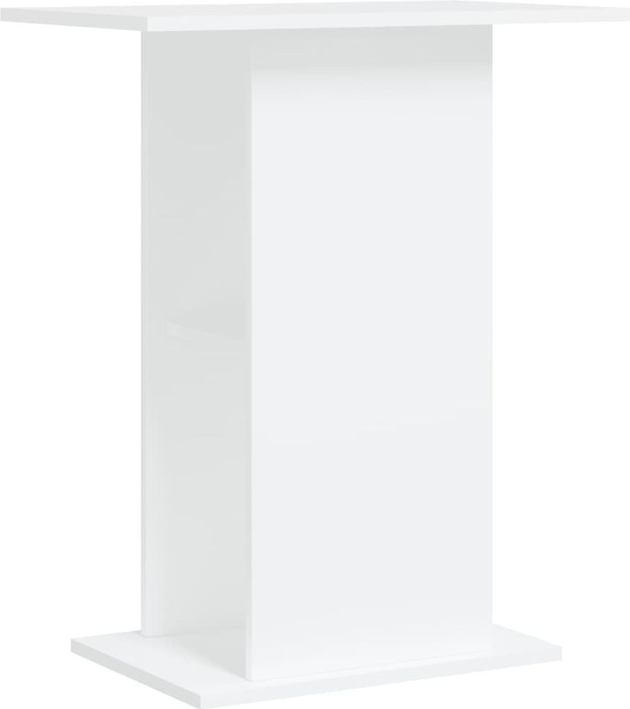 vidaXL Support pour aquarium blanc 60,5x36x72,5 cm Bois Image du produit 