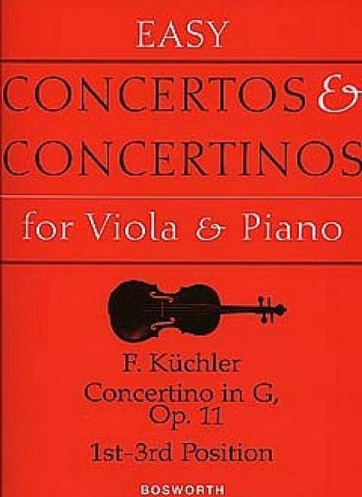 Concertino in G, Op. 11: Easy Concertos and Concertinos Series for Viola and Piano