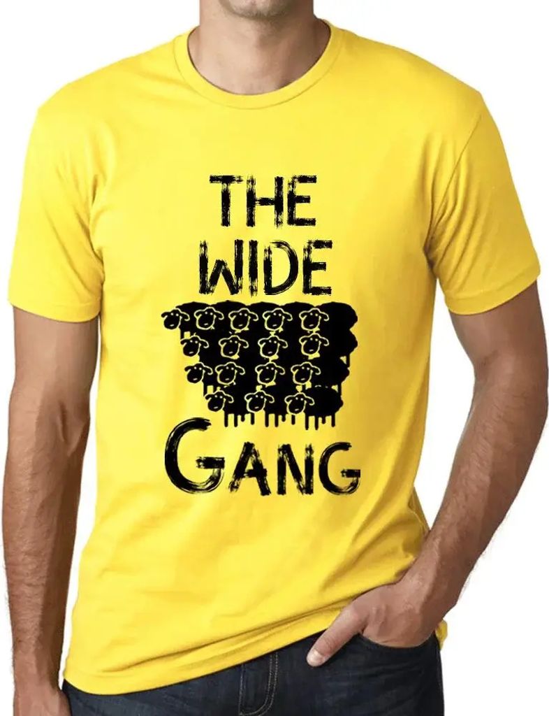 Herren Grafik T-Shirt Die breite Bande – The Wide Gang – Öko-Verantwortlich Vintage Jahrgang Kurzarm Lustige Druck Geburtstag Geschenk Mann