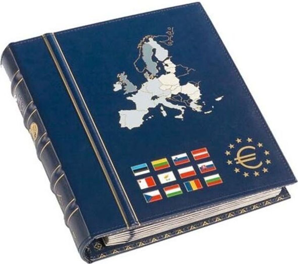 Münzalbum VISTA, für Euros Die neuen Länder Band 2, inkl. Schutzkassette, blau