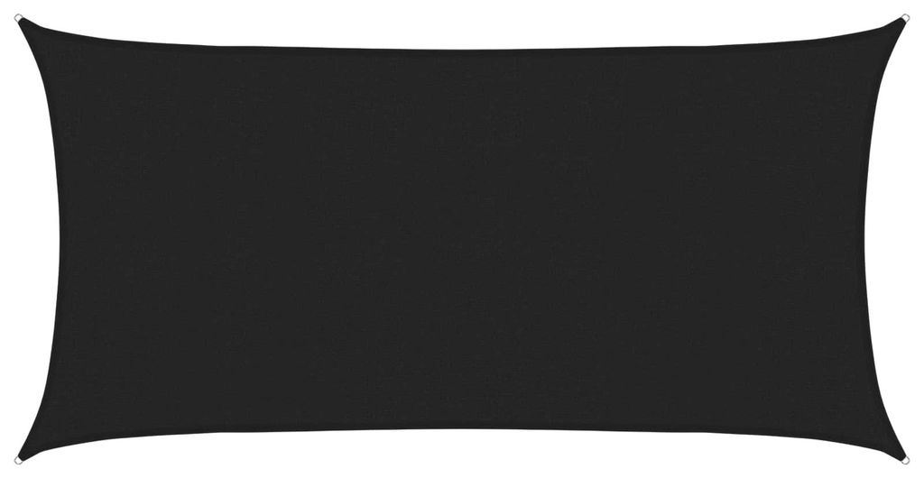 vidaXL Sonnensegel Schwarz 2,5 x 6 m HDPE Produktbild 