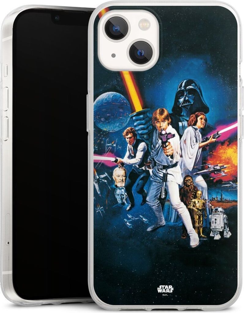DeinDesign Handyhülle für Apple iPhone 13 Silikon Hülle Case Smartphone Schutzhülle Episode IV Fanartikel Star Wars