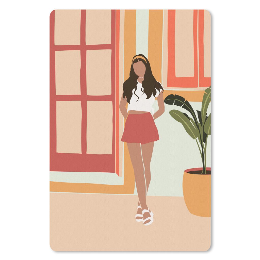 MuchoWow Mauspad Mousepad Frau - Kleidung - Zuhause 18x27 cm - Mousepads - Maus Mat - Pad - Mausunterlage