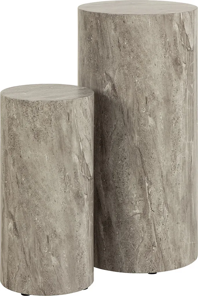Piédestal Dice Gris : Solution Stable pour Exposer vos Objets Fragiles