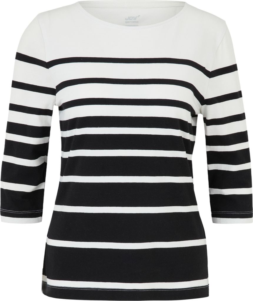 JOY LISA 3/4 Arm Shirt white/black stripes 44
