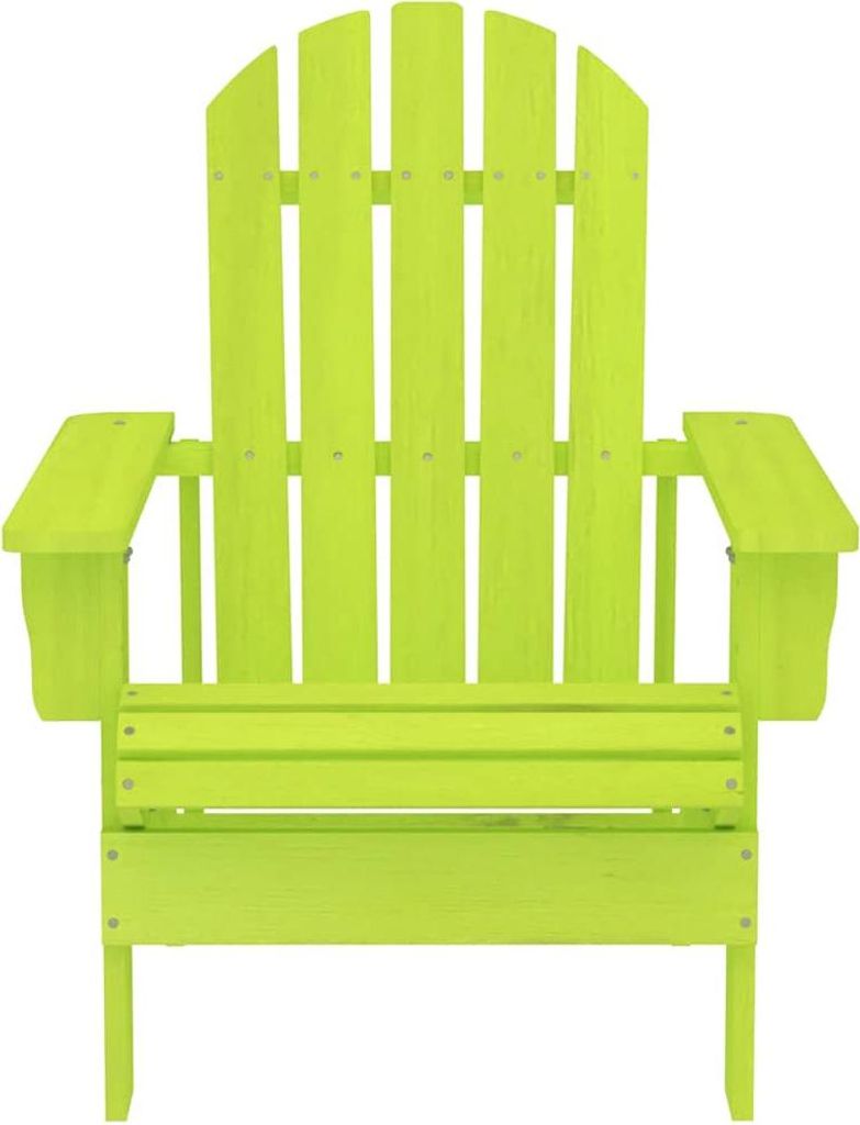 vidaXL Adirondack-Gartenstuhl Massivholz Tanne Grün