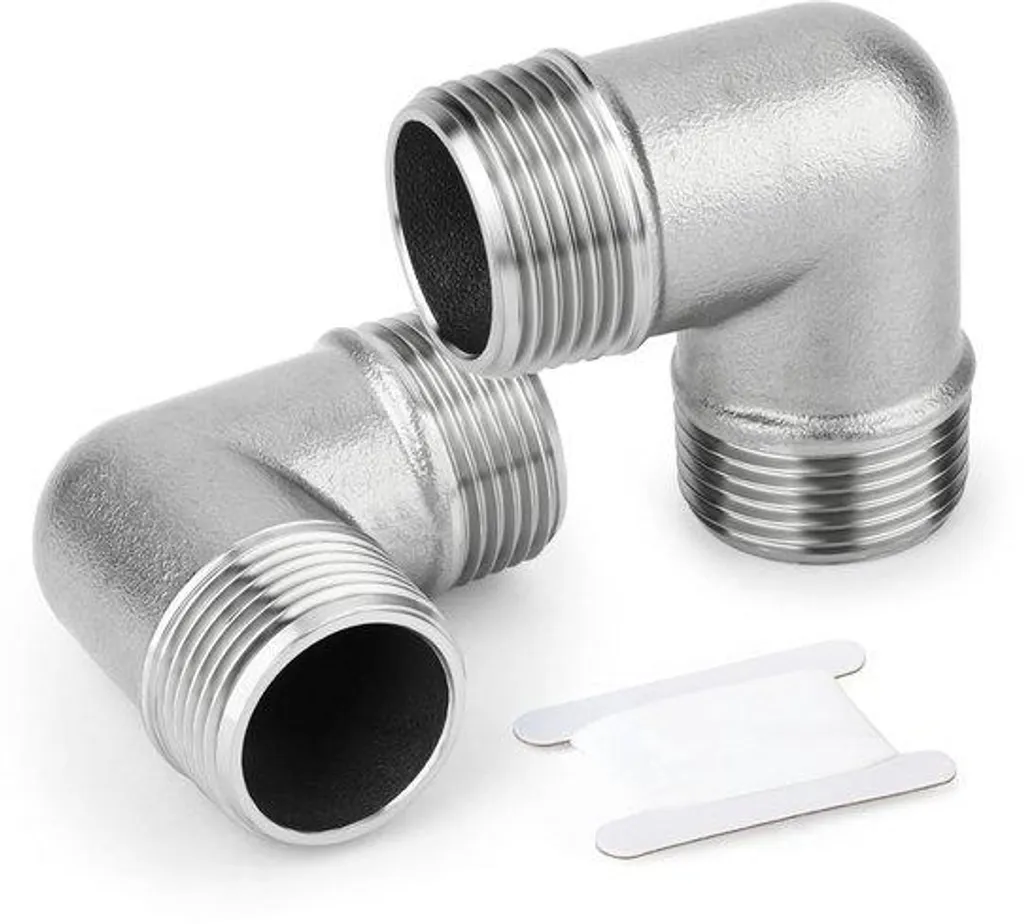 Raccord coudé 90° inox 3/4 contre les fuites et la rouille des tuyaux