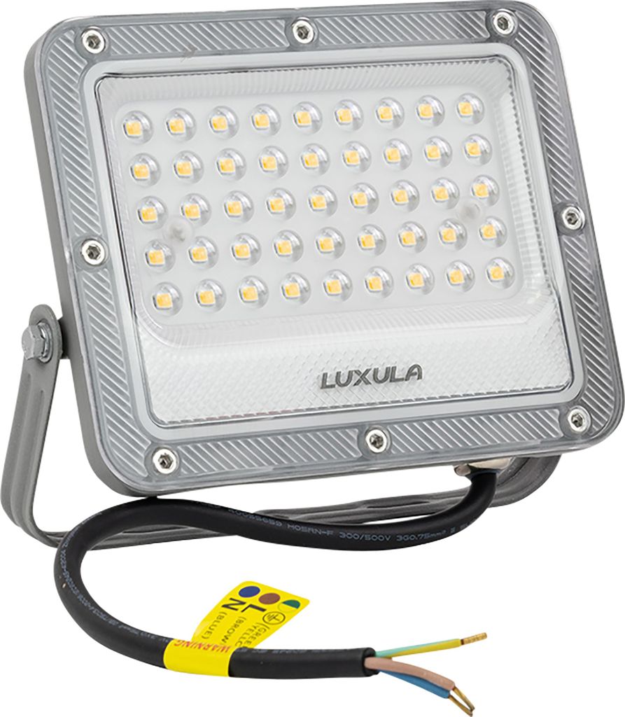 LUXULA LED-Fluter, EEK: E, 30W, 3900lm, 4000K, IP65, grau