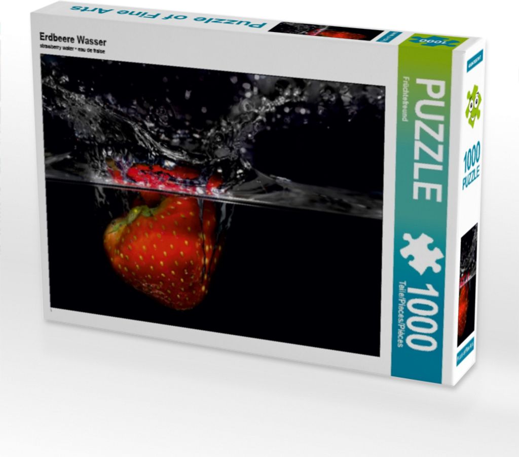 Calvendo Erdbeere Wasser 1000 Teile Puzzle quer 640x480mm, CALVENDO; 7406044