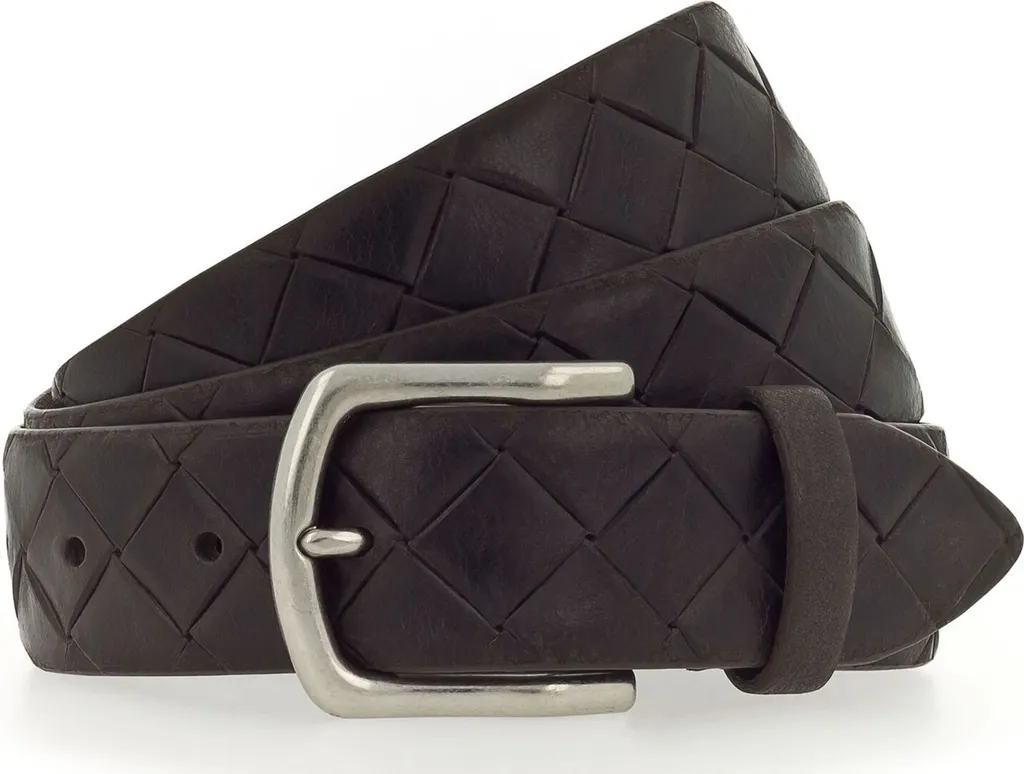 Cintura Vanzetti Pelle 35mm Marrone Scuro W90 | Stile Casual Senza Tempo - 1
