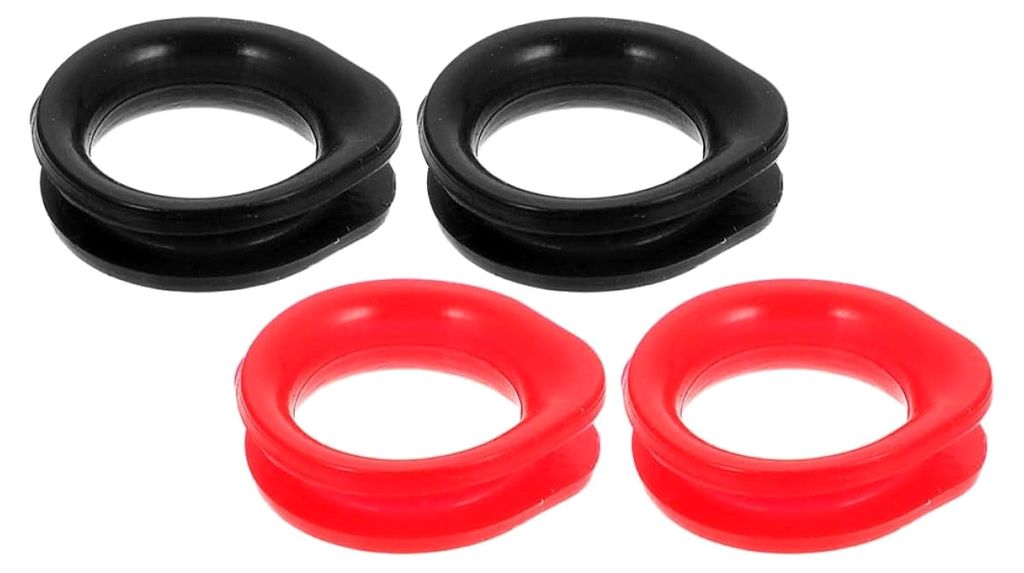 4 Stück Silikonringe für Scheren mit Fingerschutz für Friseurscheren und Tierpflege